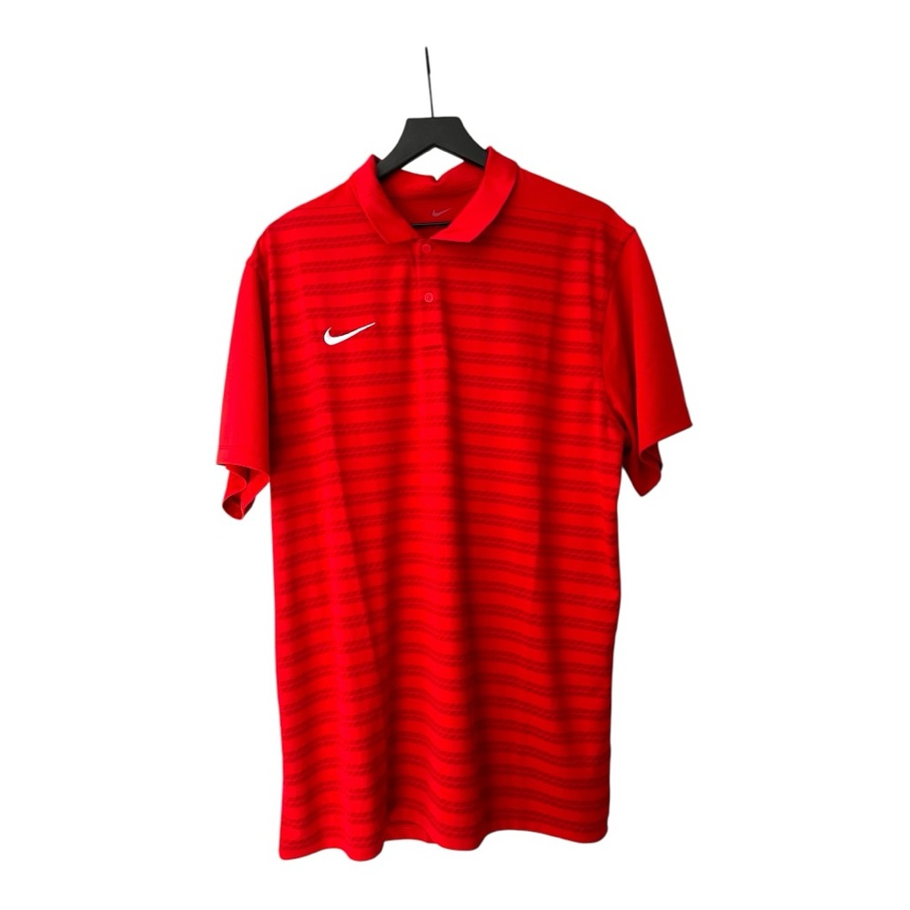 NWT Nike red dry-fit polo